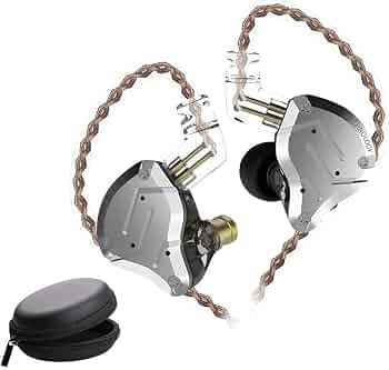 KZ ZS10 Pro in Ear Monitor Earphone,5 Driver Hybrid Dynamic Driver Balanced Armature Earbuds Newest Stereo Sound Comfortable Noise Isolation Earphone ...