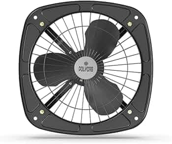 Polycab Whoosh Exhaust Fan (Black, 225MM)
