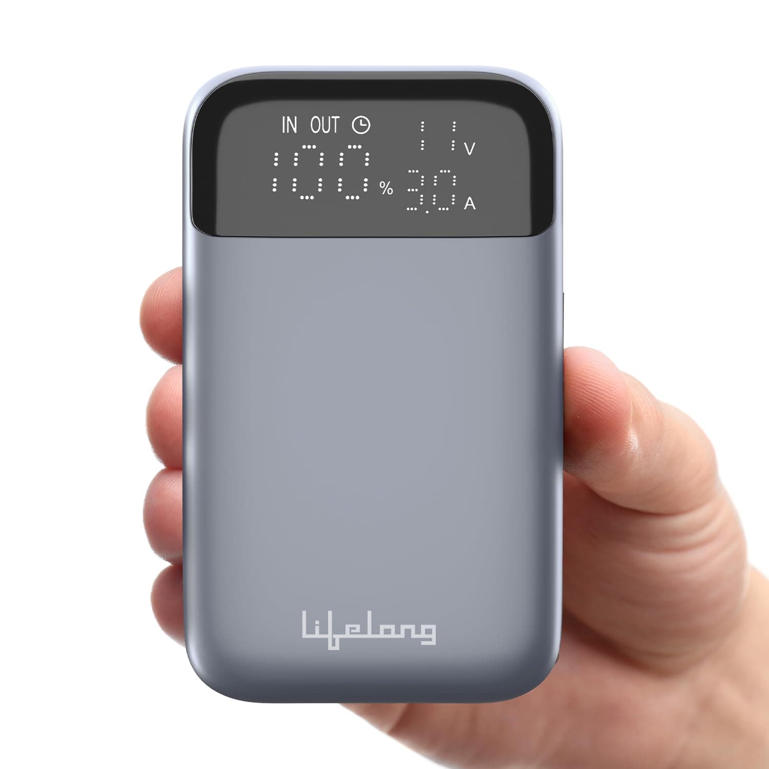 Lifelong Boost 10000 mAh Fast 33 W Cable Included Compact Size Power Bank with 2 Input/Output Port (Lithium Polymer, Fast Charging, Quick Charge 3.0 f...