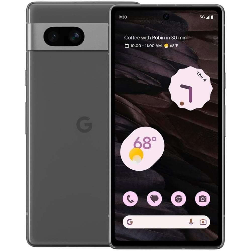Google Pixel 7a 5G Smartphone, Charcoal | Google Pixel 7a 8 Gb Ram 128 Gb Storage Charcoalse