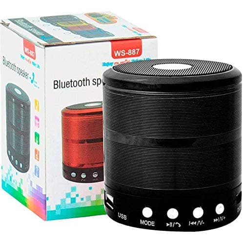 VOLTAC Mini Bluetooth Speaker WS-887 with FM Radio, Memory Card Slot, USB Pen Drive Slot, AUX Input Mode(Multi Colours)