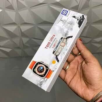 T800 Ultra Smart Watch 1.99" HD Display - Campatible for Android -Bluetooth Call, Fitness Tracker, Voice Assistance (Orange)