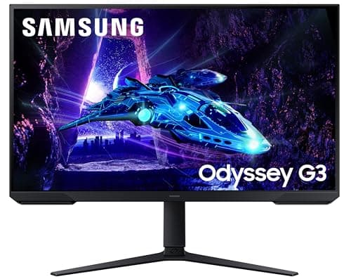 Samsung 32" (81.3cm) Odyssey G3 Gaming Monitor|FHD 1920 X 1080|180Hz|1ms(MPRT)|AMD Freesync|Ports-DP,HDMI|DP Cable|16.7 Million Colors|Height-Tilt-Piv...