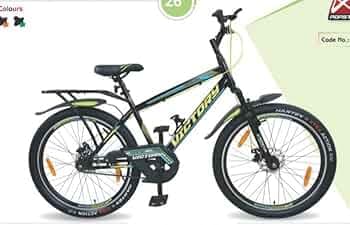 Popstar Victory Double Disc Sports Cycle/inbuilt Carrier/3.0 tyre/MTB 26inches Sports Cycle Stylish Look