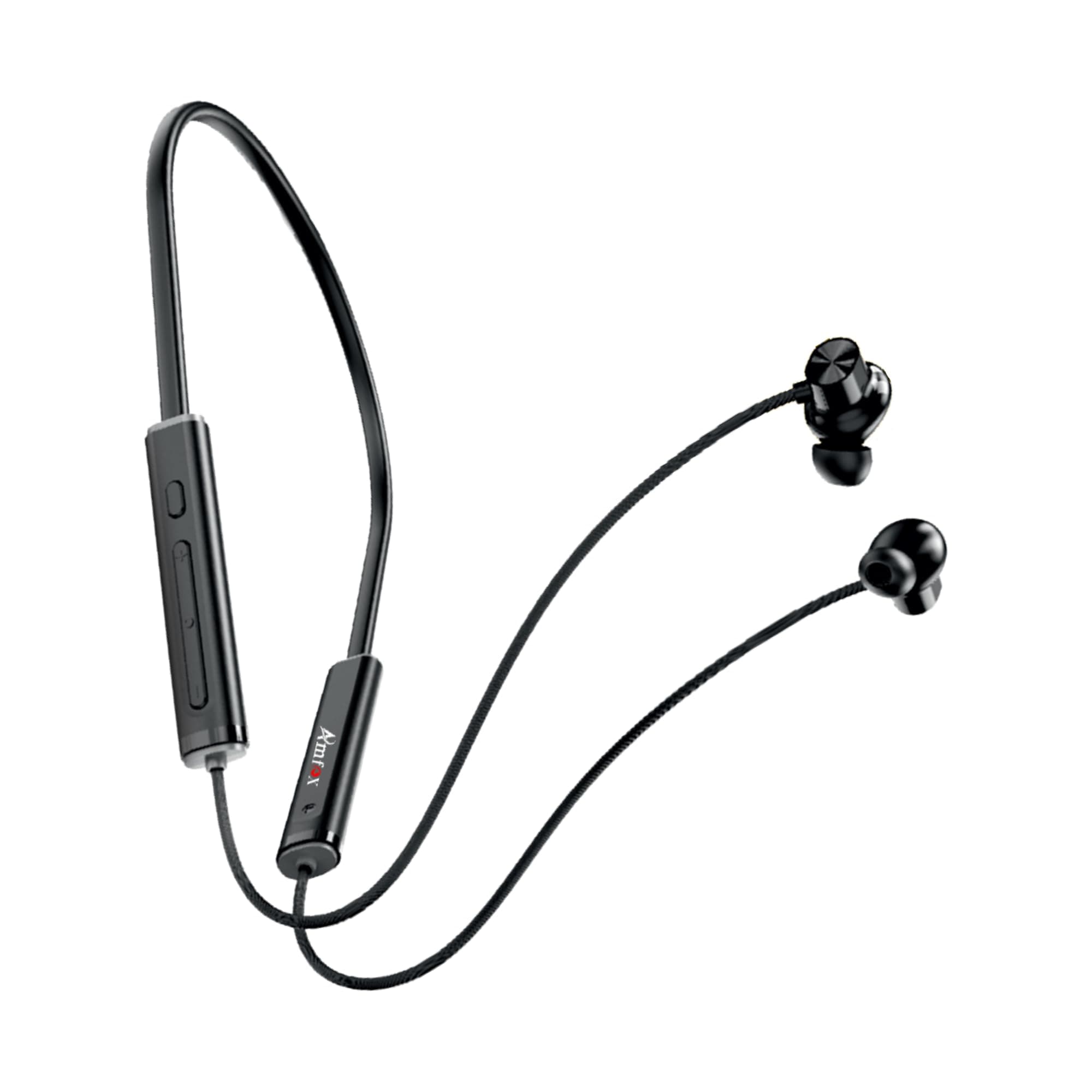 Amfox Z5 Neckband, 72 Hours Play Time, 350 mAh Battery with IC Protection, 5.4v Bluetooth, 20Hz to 20 KHz Frequency Response, IP55 Protection, Magneti...