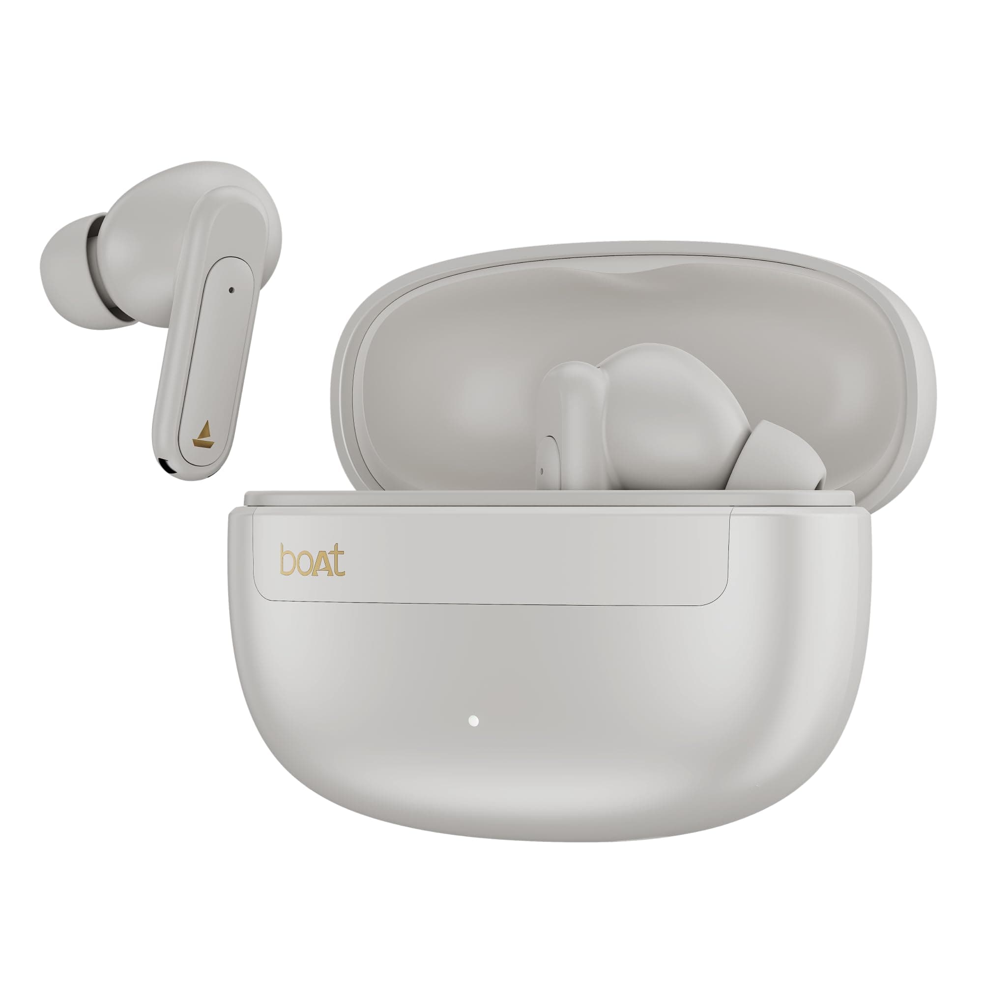 Boat Airdopes Plus 222 with Immersive Spatial Audio, 60H Battery, 13mm Drivers, App Support, Multi Connect, Beast Mode, Voice Assistant TWS Earbuds wi...