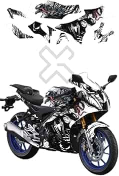 Grayfixx R15 V4 Venom Edition Full Sticker | R15 V4 Full Body Graphics