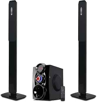 ENKOR EK7901 90 Watt 2.1 Channel Wireless Bluetooth Surround Sound Satellite Speaker (Black)
