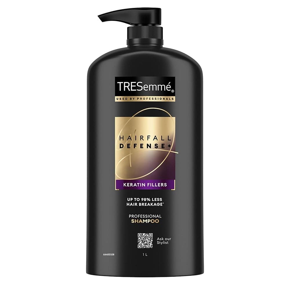 Tresemme Hair Fall Defence Shampoo, With Keratin Protein, Upto 97% Less Hair Breakage, 1 Ltr