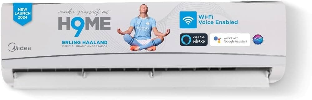 Midea 1 Ton 5 Star AI Gear Inverter Split AC (Copper, Convertible 4-in-1 Cooling,HD Filter with Auto Cleanser, 2024 Model,SANTIS PRO ROYAL, MAI12SR5R3...