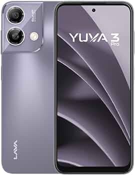 Lava Yuva3 Pro (Meadow Purple, 8GB RAM, UFS 2.2 128GB Storage) |AG Glass Back|T616 Octacore Processor|18W Fast Charging|6.5 inch 90Hz Punch Hole Displ...