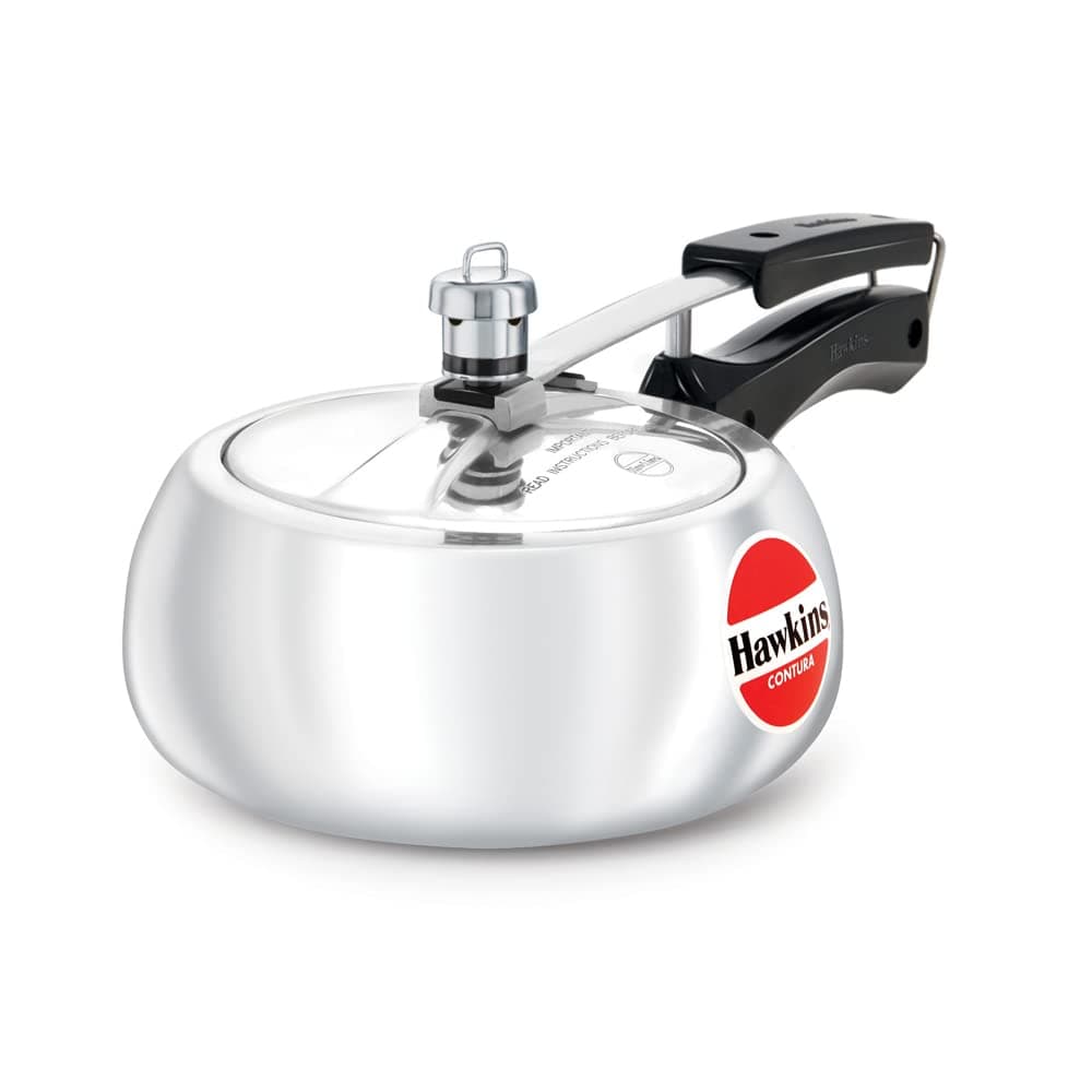 Hawkins Contura Pressure Cooker, 2 Litre, Silver (HC20)