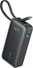 Anker, 545 Nano Power Bank, 10,000mAh, 30W Internal USB-C Cable