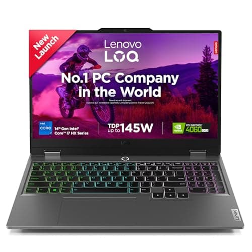 Lenovo LOQ 2024 Intel Core i7-14700HX 15.6" (39.6cm) 144Hz 300Nits FHD Gaming Laptop (16GB/1TB SSD/Win 11/NVDIA RTX 4060 8GB Graphics/100% sRGB/3 Mont...
