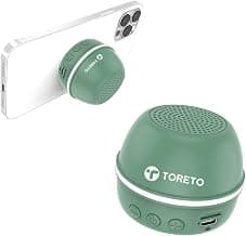 Toreto Magnobeat | 6W Magnetic Mini Bluetooth Speaker with TWS, MagSafe Compatibility, BT v5.3, Up to 4H Playtime, 800mAh ...