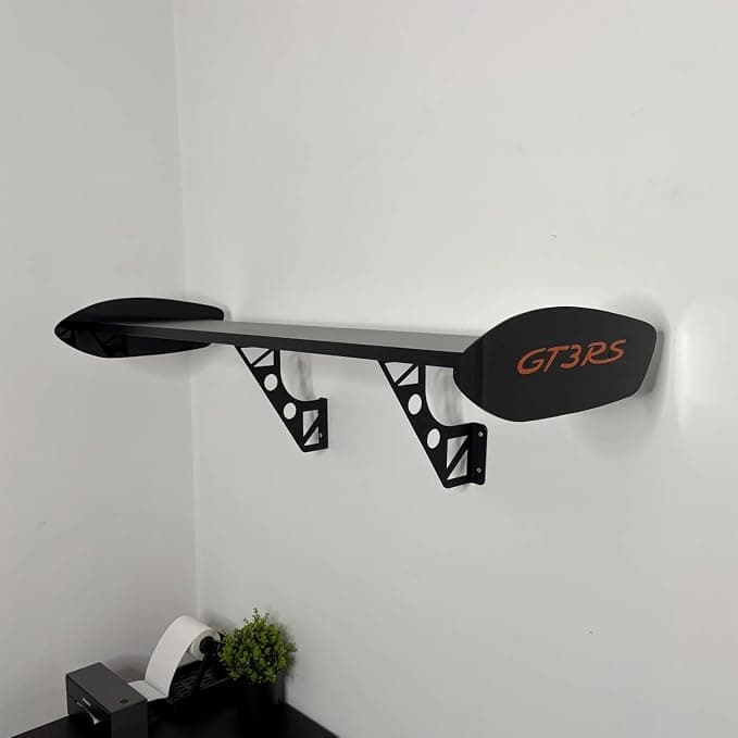 bestofCRAFT GT3 RS Spoiler Shelf – Wall Mounted Car Spoiler Shelf for Home, Office, Garage | Race Car Inspired Display Shelf | Automotive Decor, Motorsports Furniture