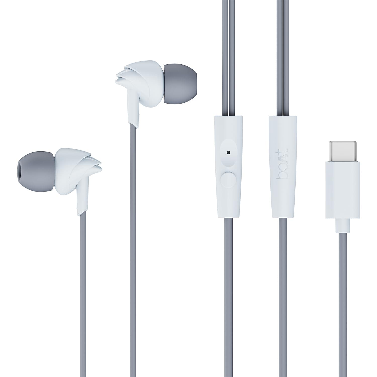 Boat 2025 Launch Bassheads 300C Wired Earphones,Type-C Jack, 10mm Drivers, Signature Sound, in-Line Microphone, Integrated Controls, Voice Assistant &...