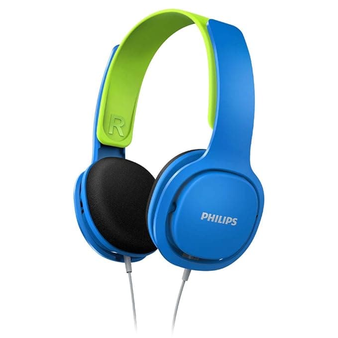 Philips Audio SHK2000BL Wired On Ear Headphones without Mic (Blue/Green) Over-Ear