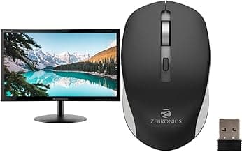 ZEBRONICS Zeb-V19Hd 18.5 Inch (46.99 Cm) Led Monitor with Supporting Hdmi, Vga Input, Hd 1366 X 768