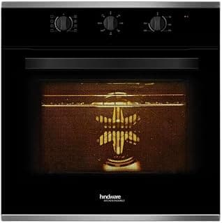 Hindware Smart Appliances Orion 70L Built-In Oven | Mechanical Control with Digital Display | 8 Cooking Functions with Rot...