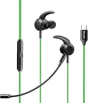 Mcdodo Type-C Gaming Wired Earphone with Mic, Green
