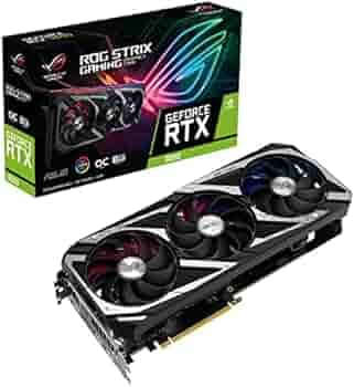 Asus ROG Strix GeForce RTX 3050 OC Edition with 8GB GDDR6 RAM Graphics Card 128 bit 2560 CUDA Cores PCIE 4.0 3 Years Warranty Triple Fan Gaming Mining 4K Editing (ROG-STRIX-RTX3050-O8G-GAMING)
