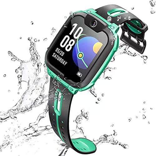 IMOO Watch Phone Z1 Kids Smart Watch, 4G Kids Smartwatch Phone with Long-Lasting Video & Phone Call, Kids GPS Watch with Real-time Locating & IPX8 Water-Resistance (Dark Green)