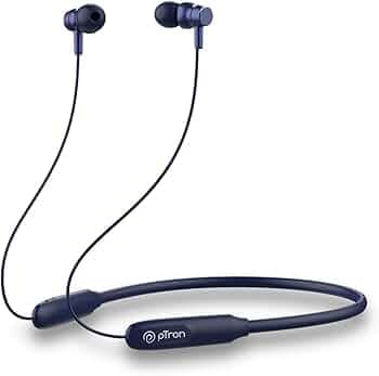 pTron Tangent Flex Bluetooth 5.3 Wireless In-Ear Headphone with Mic, 38Hrs Playtime, 13mm Driver, Dual Device Pairing Wireless Neckband, Type-C Charge...