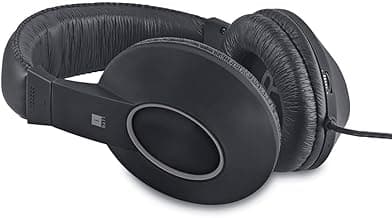 iBall Earware Rock Wired Over The Ear Headphone with Mic (Black & Grey)