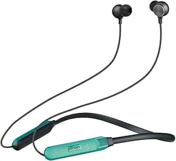 pTron InTunes Classic Bluetooth 5.2 Wireless in-Ear Headphones with Mic, 24H Playback, 13mm Driver, Fast Charging Type-C Neckband, Dual Pairing, Voice...