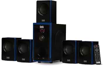 Acoustic Audio AA5102 800W 5.1 Channel Home Theater Surround Sound Speaker System
