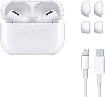 Air-Pods Pro 2 Second Generation ANC & Spatial Audio Features with Charging Case Bluetooth Headset Earbuds for iOS & Android Bluetooth Earbuds (White,...
