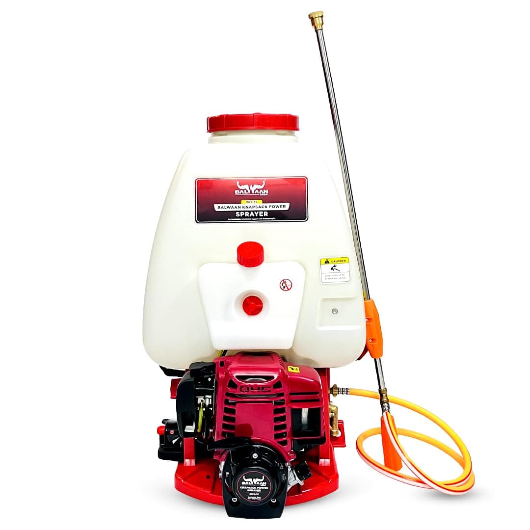 Balwaan BKS-35 Knapsack Power Sprayer 35CC 4 Stroke Engine High Pressure Agricultural Back Pack Sprayer for Agriculture, Pesticides, Insecticides, Gardens, Home, Commercial Spray and Sanitization