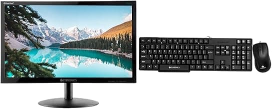 ZEBRONICS Zeb-V19Hd 18.5 Inch (46.99 Cm) Led Monitor with Supporting Hdmi, Vga Input, Hd 1366 X 768