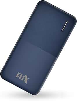 FLiX(Beetel) New Launch PowerXtreme 10,000mAh 12W Slim Power Bank,USB C/Micro USB Input,Dual USB A Output,Compatible with iPhone (Type A to Lightning)...