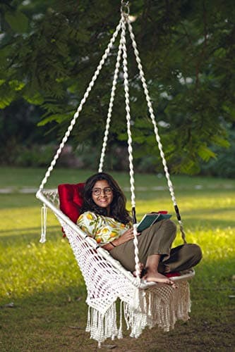 Patiofy Premium Rectangle Shape Swing/ Swing for Balcony/Swing for Adults/ Swing Chair for Adults for Home/Hammock Swing for Adults/Jhoola Jhula for A