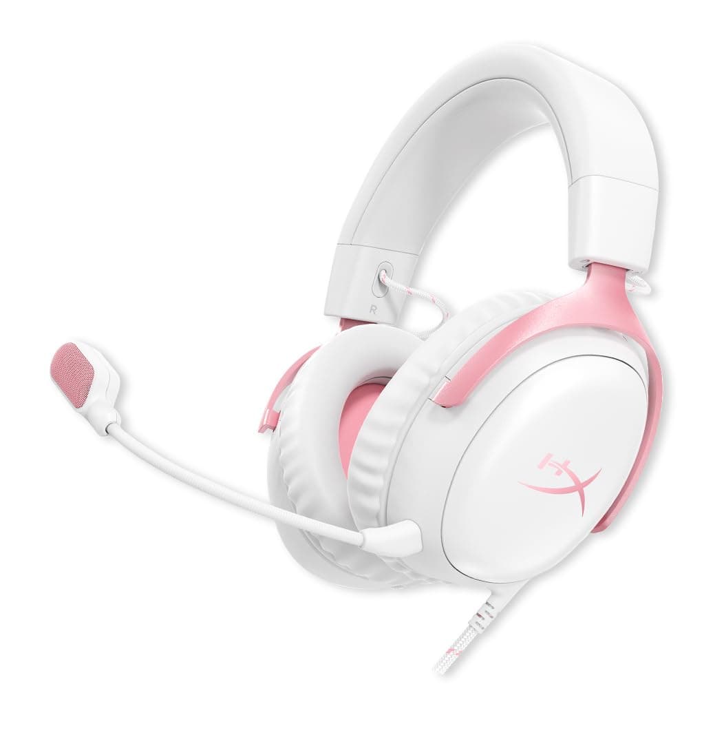 HyperX Cloud III Wired Gaming Over Ear Headset, PC, PS5, PS4, Xbox Series X|S, Xbox One, Nintendo Switch, Mac, Mobile, 53mm with Neodymium Magnets, Me...