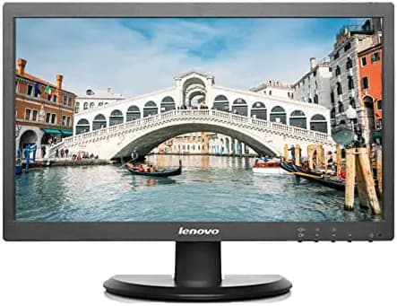 (Renewed) Lenovo 19 inch 1366 x 768 LCD Desktop Computer Monitor| VGA Port| 60Hz Refresh Rate| 5ms Repsonse Time| 200 nits Brightness| Anti-Glare Display