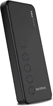 Intex PowerFlex 10K 10000mAh Power Bank with 12W, Dual USB Output, Type-C & Micro USB Input, LED Battery Indicators, Porta...