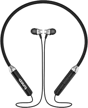 tunez Rhythm R47 Wireless Neckband with 40 Hours Music Play Time, in Built mic, Bluetooth Version 5.1+EDR+BLE and IPX5 Water Resistant(Silver)