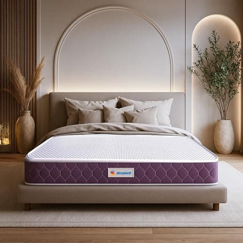 Sleepwell Ortho Mattress | High Density Resitec (HR) Foam | Medium Firm | Memory Foam | Breathable Fabric | Double Size Mattress | 75X48X8 | 10 Yrs Wa...