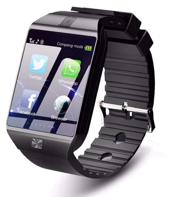 Melbon DZ9 BT Calling with Airtel & VI Sim Support/SD Card in Built Many Features Camera,Music, Games, Voice & Video Recording for Sting Operation & Activity Tracker Smartwatch (Black)