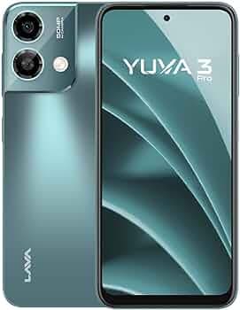 Lava Yuva3 Pro (Forest Viridian, 8GB RAM, UFS 2.2 128GB Storage) |AG Glass Back|T616 Octacore Processor|18W Fast Charging|6.5 inch 90Hz Punch Hole Dis...