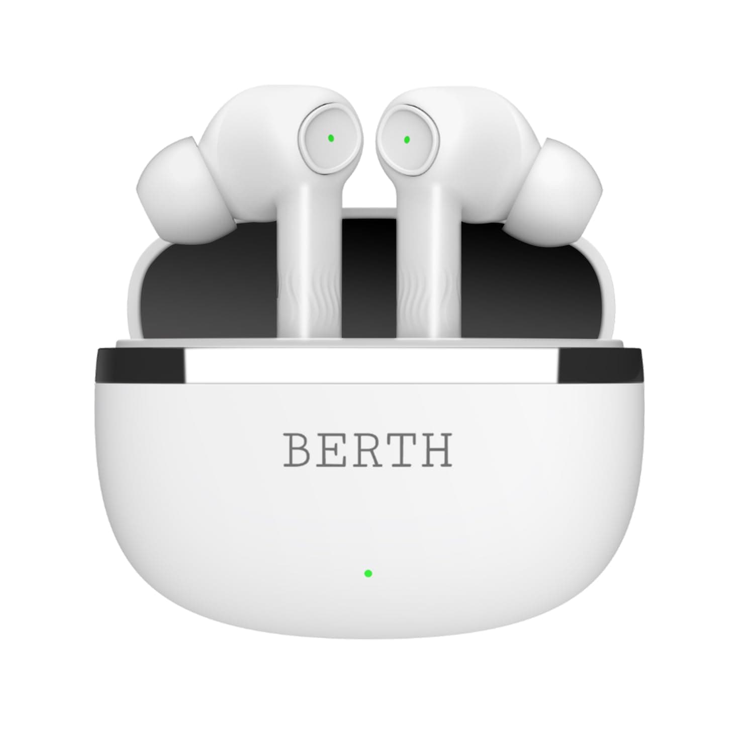 BERTH X35 Wireless Earbuds, 50H Playtime, Quad Mic ENC, 13mm Drivers, Fast Charging, Dual Pairing, BT 5.4, IPX4, Crystal Clear Calls, Deep Bass, in-Ea...