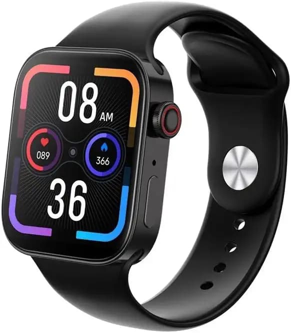 ADGRO Waterproof i8 Pro Max Upgraded Full AMOLED Display SpO2 Touch Screen Bluetooth Smartwatch with Activity Tracker Compatible with All 3G/4G/5G Android & iOS Smartphones (Unisex) (Black)