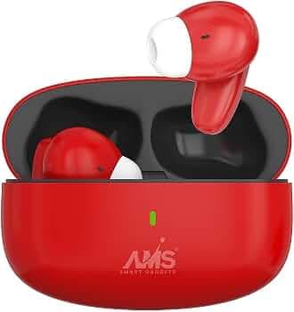 AMS Ultra Series X-9 TWS Wireless Earbuds - Up to 40Hrs Playtime, Bluetooth 5.0, Stereo Audio, Touch Control, Type-C Fast Charging, IPX5, Voice Assist...