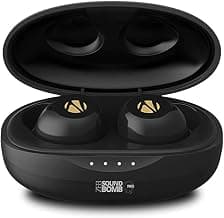 (Renewed) Zebronics Zeb Sound Bomb Q Pro TWS Wireless Earbuds with BT 5.0, Wireless Charging, Voice Assistant, Touch Controls, Splash Proof (Black)