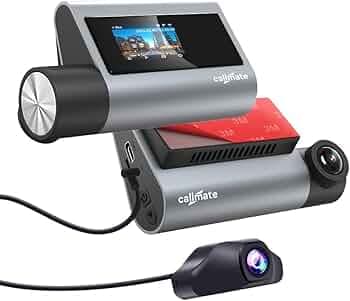 CALLMATE Roadvoyager 4K Ultra HD Car Dashboard Camera, 1.47 Inch Display, Dual Recording (Parking Monitor, G-Sensor) with Easy Installation (App Contr...