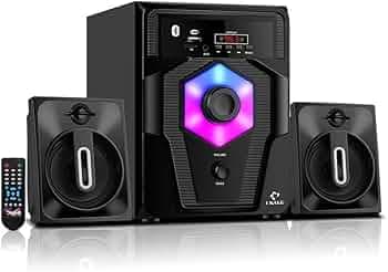 IKALL IK22+ Newly Launched 2.1 Speaker System BT/AUX/USB/FM Connectivity (2.1, 40-Watt)