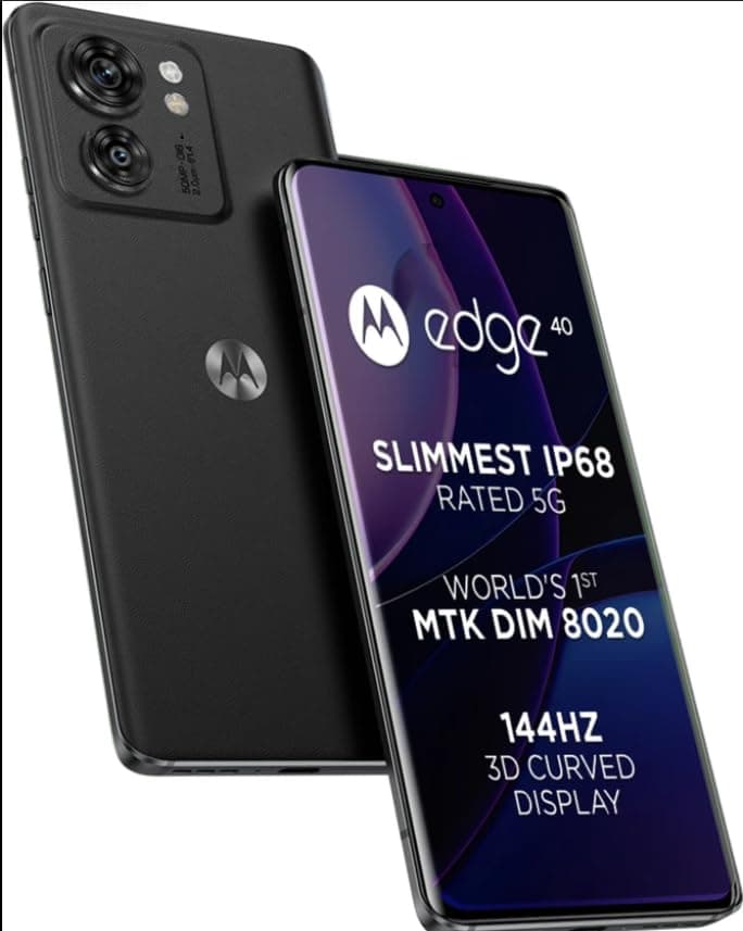 Motorola Edge 40 5G (Eclipse Black, 8GB RAM, 256GB Storage)